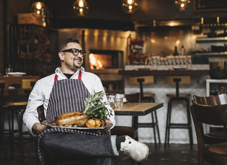 Chef Chris Cosentino hanging out in his restaurant.