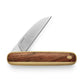The Pike knife with rosewood and brass handle and stainless steel blade