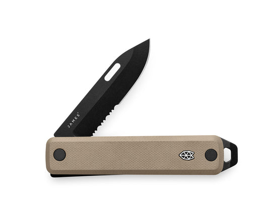 The Ellis Slim pocket knife Desert Campout edition.