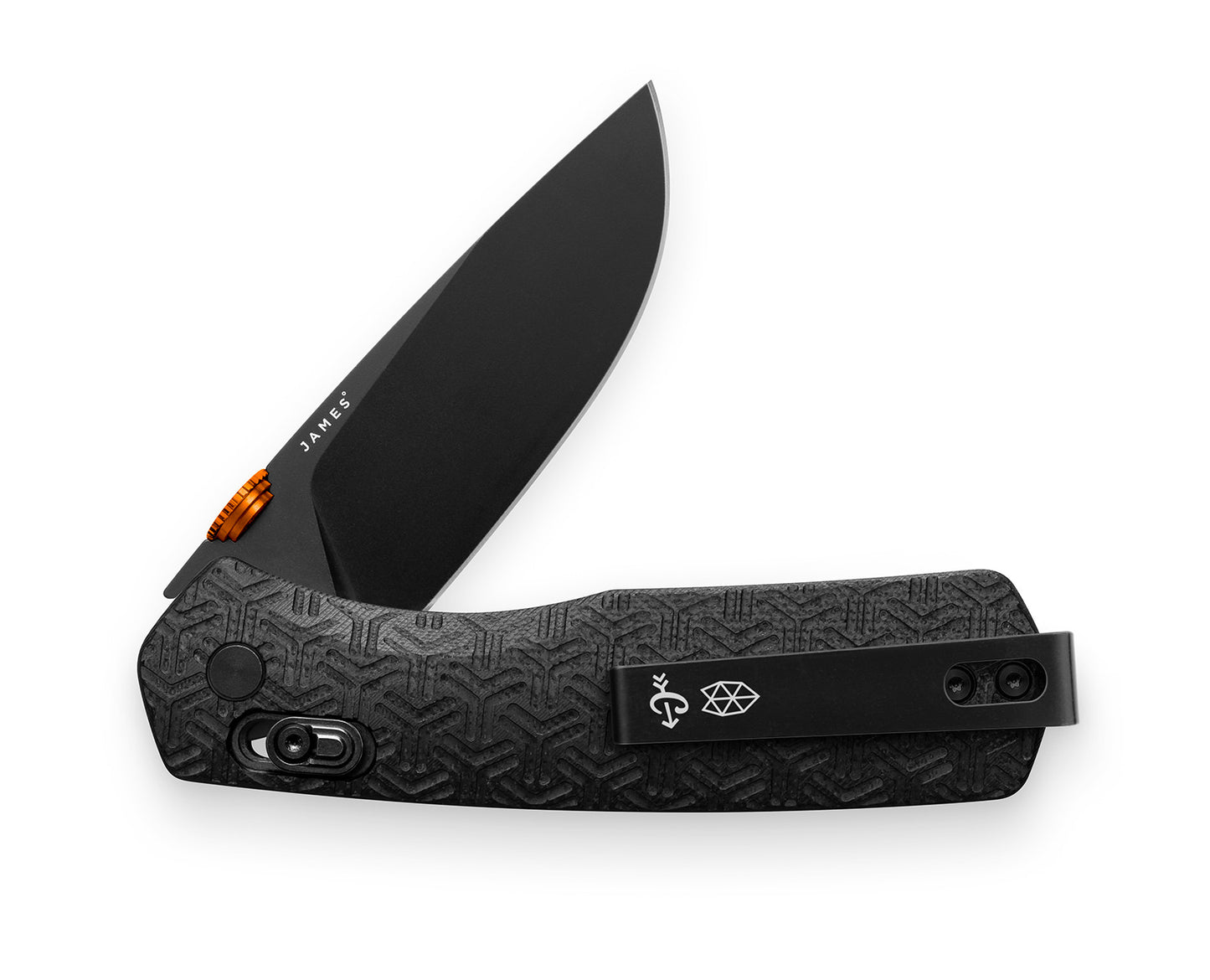 The Carter EDC pocket knife with Carryology styled handle.