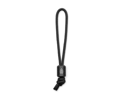 The Adler lanyard and bead in black.