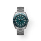 The James x Timex GMT titanium watch in Emerald.
