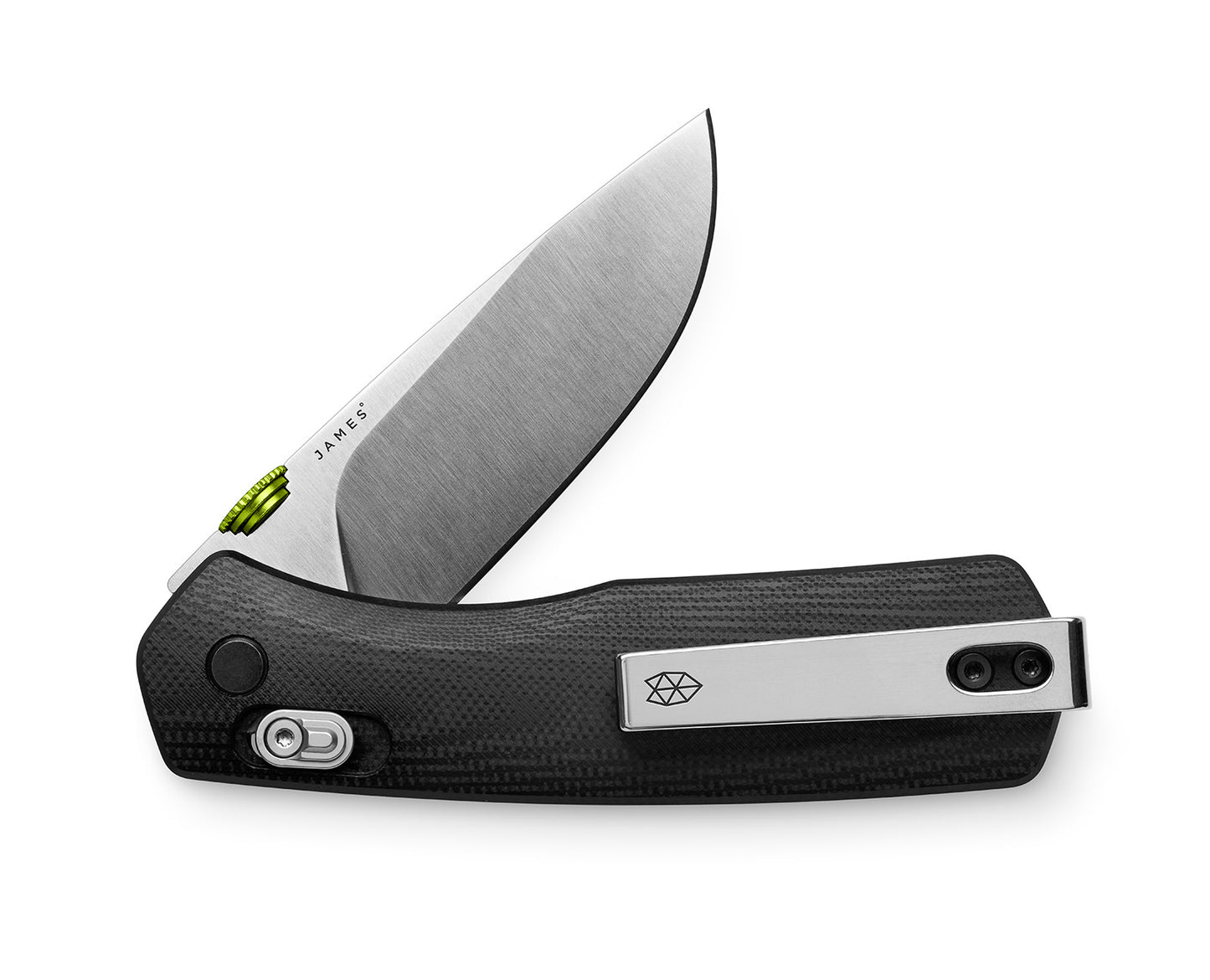 The Carter EDC pocket knife with a stainless blade and black handle.