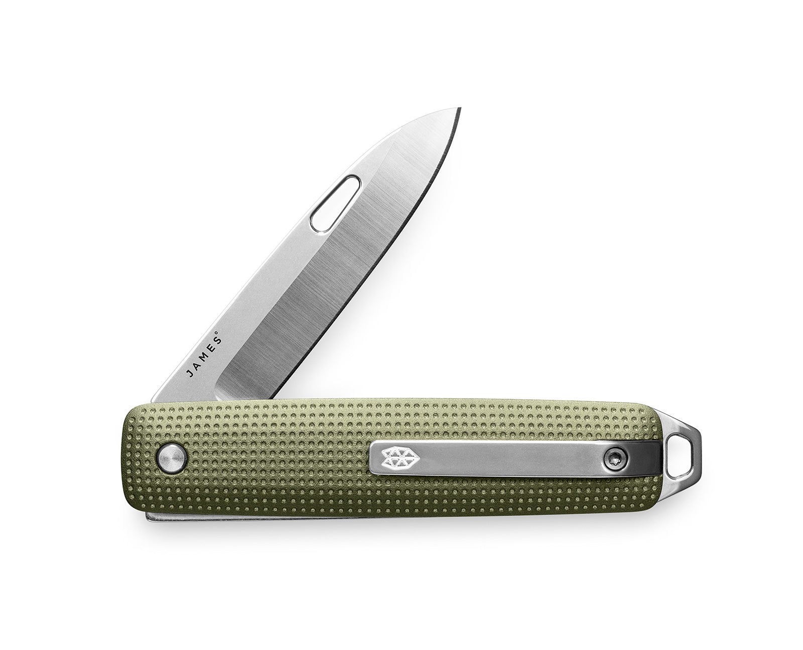 The Ellis ultra slim slip joint folding pocket knife in grove and stainless.