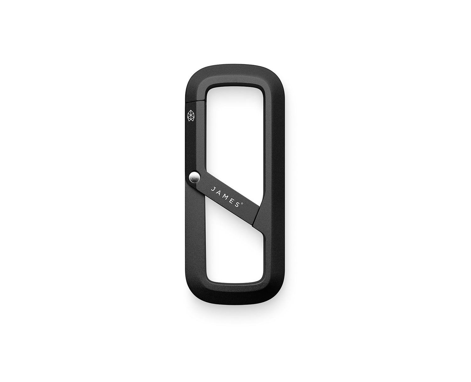 The Madison EDC keychain carabiner in black.