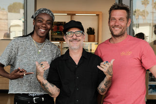 Mark Oblow with friends.