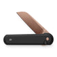 The Wells pocket knife in black and rose gold.