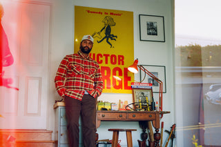 Aaron Ashton hanging out at home.