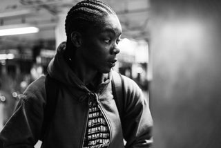 Beatrice Domond in the streets of New York. 