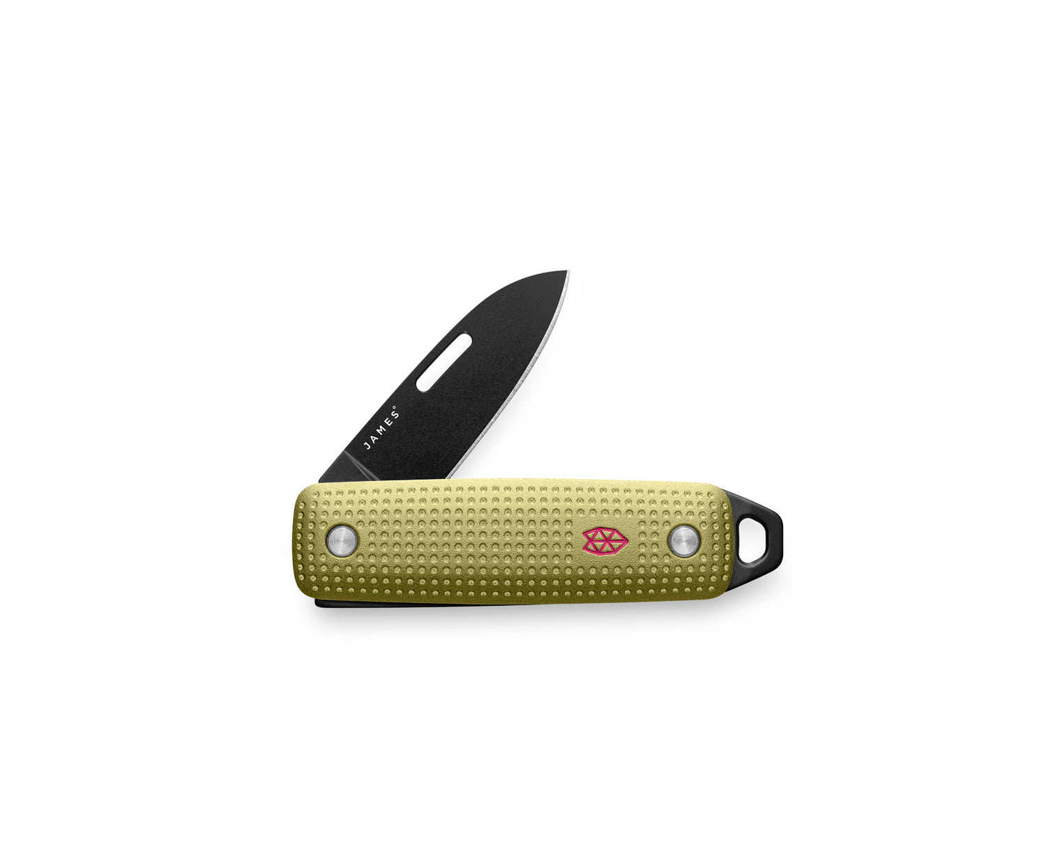 The Elko EDC keychain pocket knife in butter and black.