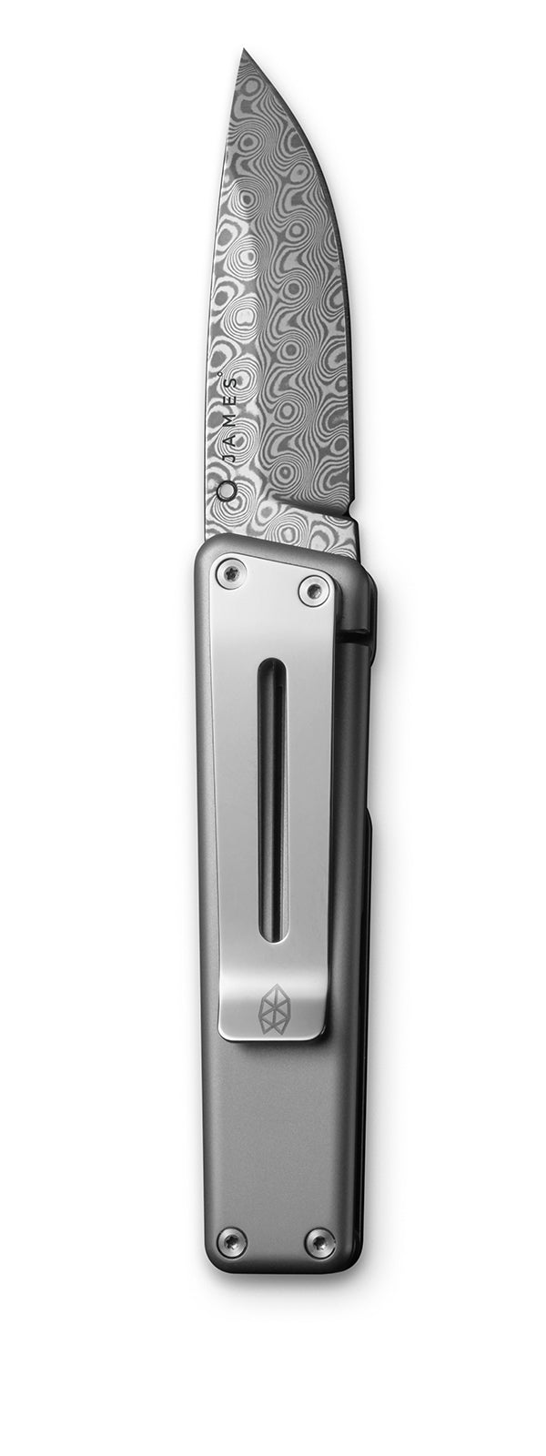 The Chapter knife, fully opened with the blade visible.