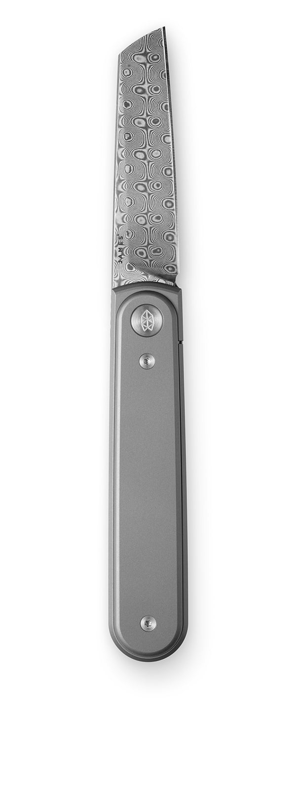 The Duval knife, fully opened with the blade visible.