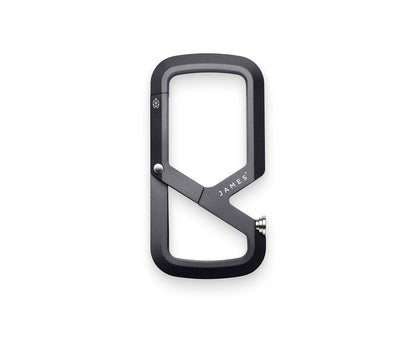 The Mehlville carabiner in space gray