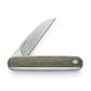 The Pike knife with OD green micarta handle and stainless steel blade