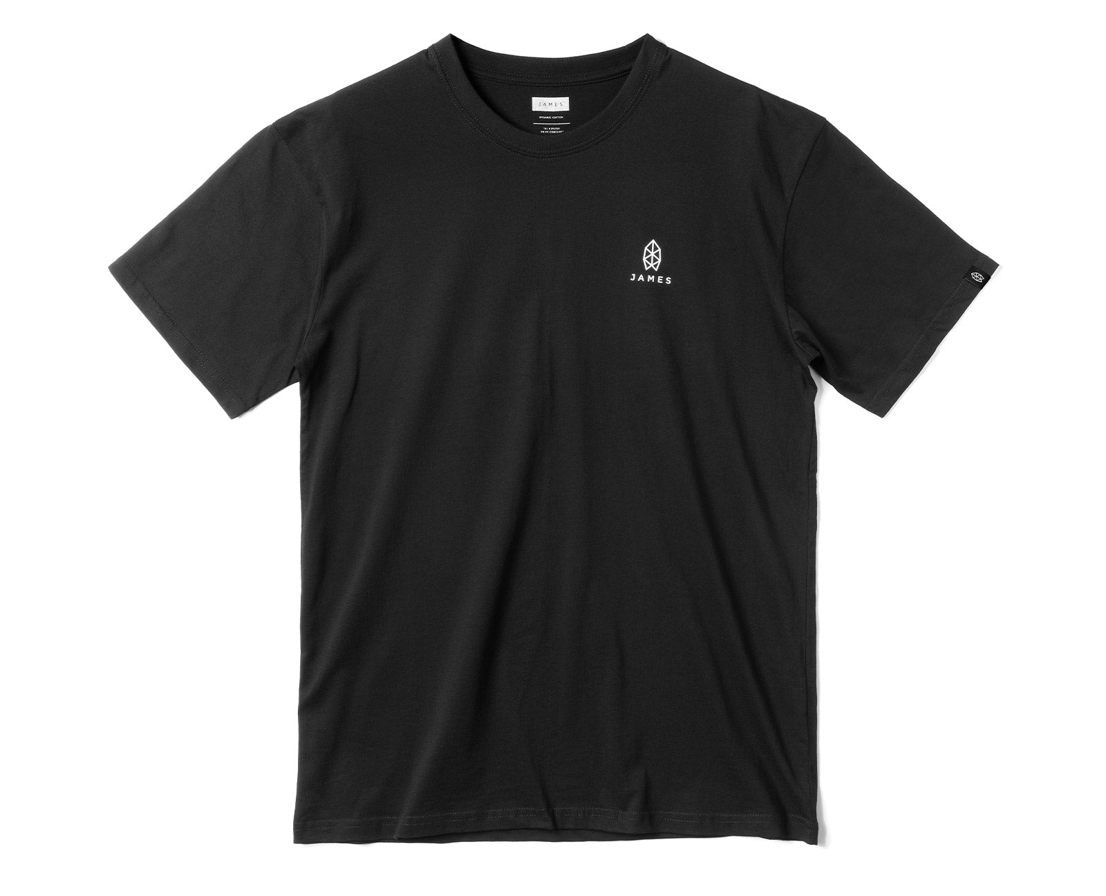 Front of black t-shirt
