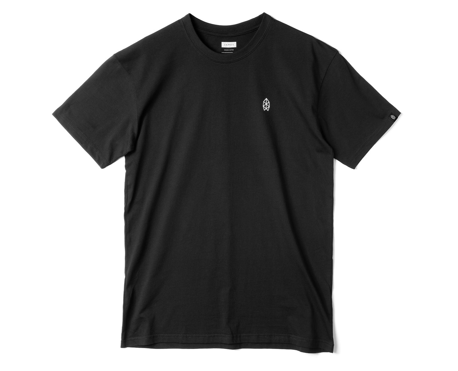 Front of black t-shirt