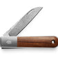 The Wayland knife with rosewood handle and damasteel blade.