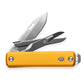 The Ellis multi-tool knife with canary handle.