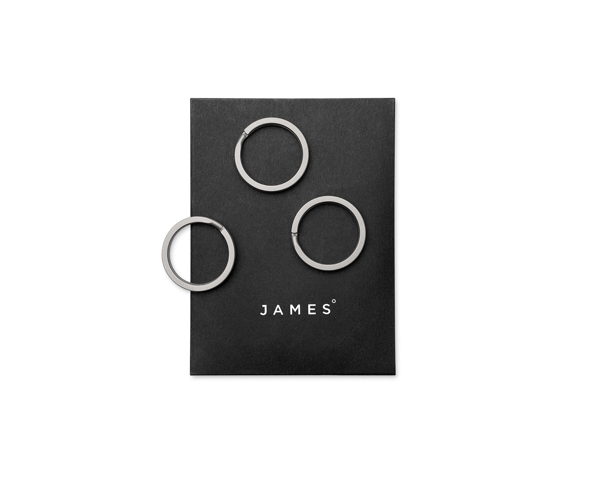 The Jam Key Rings 3-Pack Titanium Key Rings – The James Brand