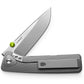 The Barnes knife with titanium handle and stainless steel blade.