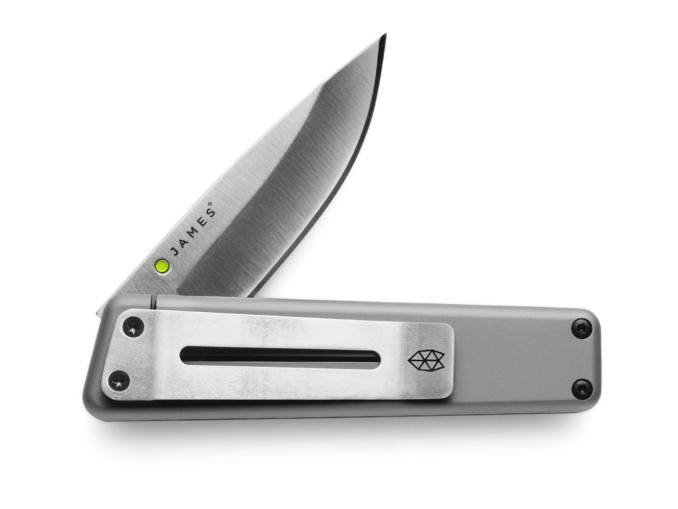 Chapter knife with titanium handle and stainless steel blade.