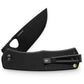 The Folsom blade with black handle and black blade.