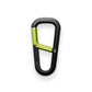 The Hardin carabiner in black and electric moss